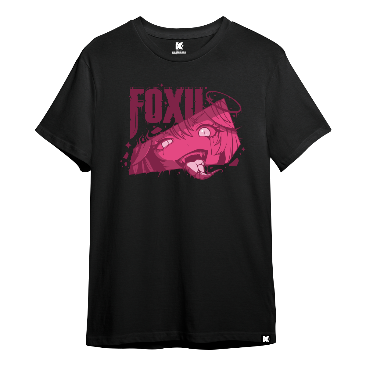 Kirsche "FOXU" T-Shirt - Black - PRE-ORDER